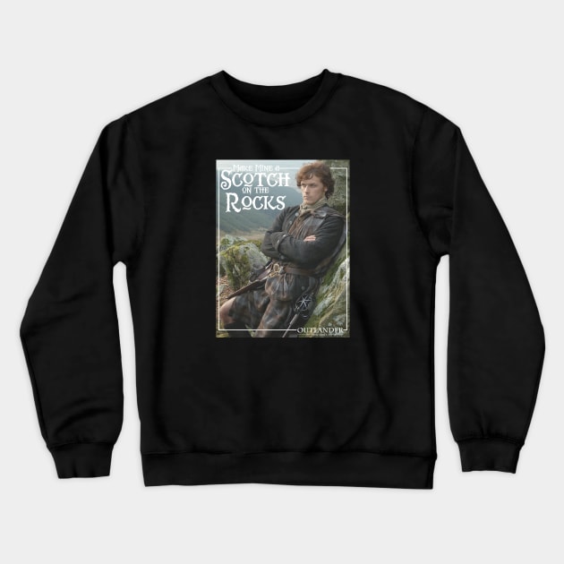 Outlander Scotch On The Rocks Adult Crewneck Sweatshirt by devanpm